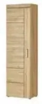Garderobenschrank Cochem &brvbar; holzfarben &brvbar; Ma&szlig;e (cm): B: 58 H: 195 T: 37.4