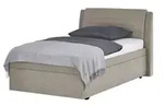Polsterbett York &brvbar; beige &brvbar; Ma&szlig;e (cm): B: 139 H: 112 T: 220.0