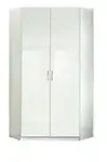 Eckschrank Clack &brvbar; wei&szlig; &brvbar; Ma&szlig;e (cm): B: 95 H: 198 T: 95.0
