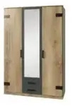 Kleiderschrank Liverpool &brvbar; holzfarben &brvbar; Ma&szlig;e (cm): B: 135 H: 198 T: 58.0