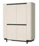 Highboard Vodol &brvbar; beige &brvbar; Ma&szlig;e (cm): B: 130,3 H: 161,1 T: 44.8