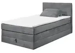 Boxspringbett Luzern 2 &brvbar; grau &brvbar; Ma&szlig;e (cm): B: 141 H: 107 T: 209.0