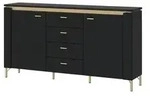 Sideboard Lazio &brvbar; schwarz &brvbar; Ma&szlig;e (cm): B: 155,3 H: 87,3 T: 40.0
