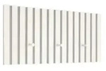 Wandgarderobe Caluma &brvbar; creme &brvbar; Holzwerkstoff,Filz &brvbar; Ma&szlig;e (cm): B: 60 H: 30 T: