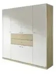 Kleiderschrank Landsberg &brvbar; wei&szlig; &brvbar; Ma&szlig;e (cm): B: 181 H: 197 T: 54.0