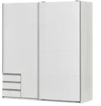 Schwebet&uuml;renschrank Emden &brvbar; wei&szlig; &brvbar; Ma&szlig;e (cm): B: 180 H: 198 T: 64.0