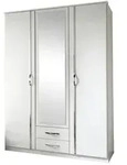 Kleiderschrank Duo &brvbar; wei&szlig; &brvbar; Ma&szlig;e (cm): B: 135 H: 199 T: 58.0