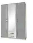 Kleiderschrank Duo &brvbar; wei&szlig; &brvbar; Ma&szlig;e (cm): B: 135 H: 199 T: 58.0