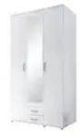 Kleiderschrank Karl &brvbar; wei&szlig; &brvbar; Ma&szlig;e (cm): B: 120 H: 197 T: 53.0