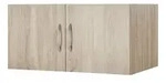 Aufsatz 2-t&uuml;rig Multischrank-System &brvbar; holzfarben &brvbar; Ma&szlig;e (cm): B: 80 H: 40 T: