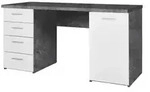 Schreibtisch Nil &brvbar; grau &brvbar; Ma&szlig;e (cm): B: 145 H: 76 T: 60.0