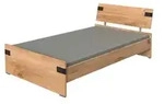 Futonbett Liverpool &brvbar; holzfarben &brvbar; Ma&szlig;e (cm): B: 126 H: 85