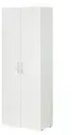 Schrank 2-t&uuml;rig Multischrank-System &brvbar; wei&szlig; &brvbar; Ma&szlig;e (cm): B: 70 H: 185 T: 40.0
