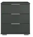 Nachtschrank Easy Plus A &brvbar; schwarz &brvbar; Ma&szlig;e (cm): B: 52 H: 58 T: 38.0