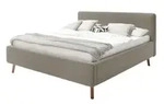 Polsterbettgestell Mattis &brvbar; beige &brvbar; Ma&szlig;e (cm): B: 181 H: 105