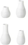 r&auml;der Set aus 4 Minivasen Wei&szlig;