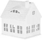 r&auml;der Lichthaus Kerzenst&auml;nder Teelicht Gaubenhaus wei&szlig;