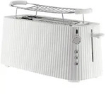 Alessi Pliss&eacute; Langer Doppelfach-Toaster Wei&szlig;