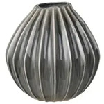 Broste Copenhagen Wide Vase L Smoke Grey