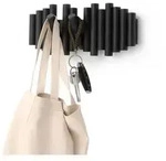 Umbra Picket Wandgarderobe mit 5 Haken Schwarz