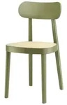 THONET 118 Holzstuhl Buche olivgr&uuml;n gebeizt