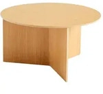 Hay Slit Table Wood Beistelltisch Rund &Oslash;65 cm lackierte Eiche