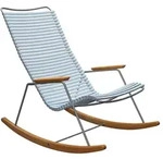 Houe CLICK Rocking Chair mit Bamubsarmlehnen Dusty light blue