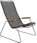 Houe CLICK Lounge Chair mit Bambusarmlehnen Black