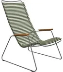 Houe CLICK Lounge Chair mit Bambusarmlehnen Olive green