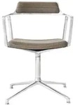 Vipp 452 Drehstuhl Dark Sand Textile Gleiter