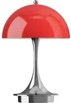 Louis Poulsen Tischleuchte Panthella 160 Portable V3 Chrome Opal red