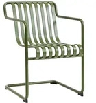 Hay Palissade Cantilever Dining Outdoor Armlehnenstuhl Olive