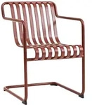 Hay Palissade Cantilever Dining Outdoor Armlehnenstuhl Iron Red