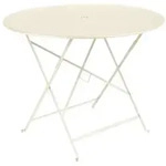Fermob Gartentisch Bistro Tisch &Oslash; 96 cm Latte-Beige