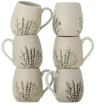 Bloomingville Bea Becher, Natur, Steingut 6er Set