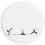 r&auml;der Hobby Geschenkteller Yoga Porzellan Wei&szlig;