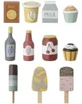 Bloomingville Yuliya Spielset, Lebensmittel, Rot, FSC&reg;100%, Buche