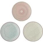 Bloomingville Patrizia Teller, Bunt, Steingut 3er Set
