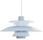 Louis Poulsen Pendelleuchte PH 5 Opal Pale Blue