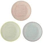 Bloomingville Carla Teller, Rot 3er Set