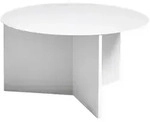 Hay Slit Table Beistelltisch Rund &Oslash;65 Stahl White