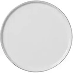 Broste Copenhagen Salt Teller &Oslash;28 cm White w/Black Rim