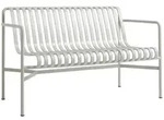 Hay Palissade Dining Bank mit Armlehnen Sky Grey