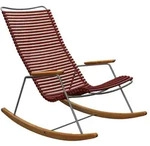 Houe CLICK Rocking Chair mit Bamubsarmlehnen Paprika