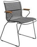 Houe CLICK Dining Chair mit Bambusarmlehnen Dark Grey