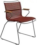 Houe CLICK Dining Chair mit Bambusarmlehnen Paprika