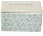 Bloomingville Patrizia Butterdose, Blue, Steingut