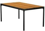 Houe FOUR Dining Table 160 x 90 cm Bamboo / Black Aluminum
