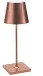 Zafferano Akkuleuchte Poldina Pro Mini 30 cm Blattkupfer