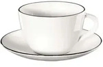 ASA SELECTION 1912113, ASA Selection ligne noire Kaffeetasse mit Unterteller ligne
